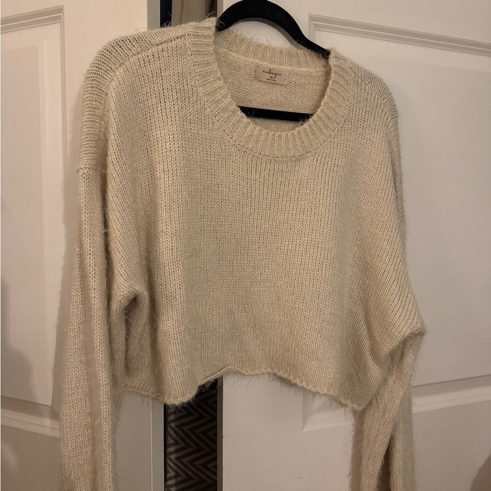 Audrey Cream Crew Neck Sweater